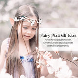 Elf Ears Toy Cosplay Fairy Pixie Soft Ears Tips Anime Party Dress Up Costume Makeup Masquerade Halloween Elven Vampire Fairy Ear