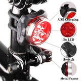 Bike Tail Light, Brake Sensing Rear Lights Ultra Bright LED Warning Bicycle Flashlight Cycling Safety Back Taillight Accessories
