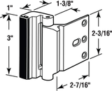 Aluminium Alloy U Door Reinforcement Lock 3"Defender Security Door Lock Home Child Proof Door Stopper Security Door Lock