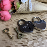 Customized Text Concentric Lock Key Valentine's Day Personalized Couple Keychain Key and Lock Fashion Jewelry Couple Sets Gifts