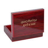 1PC Wooden Paint Card Poker Box Home Retro Jewelry Storage Box Holiday Activity Gift Flip Sundries Product Custom Packaging