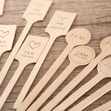 100pcs Custom Wooden Stir Sticks for Wedding Cocktails,Monogram Drink Stirrers,cheers to Swizzle Sticks Cocktail Stirrers Bridal