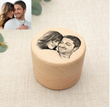 Personalized Custom Wedding Ring Box Wood Double Ring Box Engagement Proposal Ring Holder Proposal Wedding Decor Wood Engraved