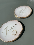 Personalized Agate Coasters Jewelry Plate Custom Nail Plate Acrylic Ring Holder Bridesmaid Gift Bachelorette Party Bridal Shower