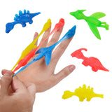 10PCS Catapult Launch Dinosaur Fun and Tricky Slingshot Chick Practice Elastic Flying Finger Birds Sticky DecompressionToy