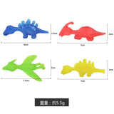 10PCS Catapult Launch Dinosaur Fun and Tricky Slingshot Chick Practice Elastic Flying Finger Birds Sticky DecompressionToy