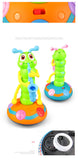 Children Musical Cartoon Caterpillar Playing the Saxophone Dancing Twist Worm Electric Pet Interactive Toys for Toddlers Gifts