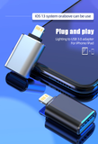 For IOS OTG Adaptador For iPhone 14 13 12 11 Pro iPad U Disk Lighting Male to USB 3.0 Adapter for iOS 13 above