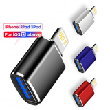 For IOS OTG Adaptador For iPhone 14 13 12 11 Pro iPad U Disk Lighting Male to USB 3.0 Adapter for iOS 13 above