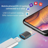 For IOS OTG Adaptador For iPhone 14 13 12 11 Pro iPad U Disk Lighting Male to USB 3.0 Adapter for iOS 13 above