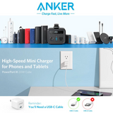 ANKER PD 20W Fast Charger USB C Mini Chargers PowerPort III Foldable Travel Phone Charger for iPhone 12/ 12 Pro iPad Galaxy S10