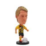 2.5inch Mini Resin Doll Figurine Haaland De Bruyne Gerrard Sancho