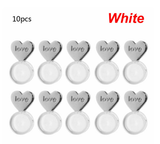 10Pcs Heart Love Magic Earring Lifters Earring Lifts Backs Adjustable Hypoallergenic Earring Nuts Ear Lobe Support