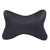 1 Pcs Car Neck Pillows Pu Leather Head Support Protector Black/Red Universal Headrest Backrest Cushion Fit For All Vehicles