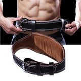 Weight Lifting Belt Adjustable Leather Belt with Padded Lumbar Back Support for Bodybuilding Deadlifts Workout & Squats Exercise