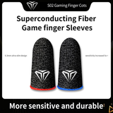 1 Pair Gaming Finger Sleeve Breathable Fingertips For PUBG Mobile Games Touch Screen Finger Cots Cover For PS 4/5