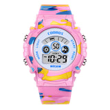 Kids Watches LED Colorful Flash Digital Waterproof Alarm For Boys Girls Date Week Creative Children's Clock