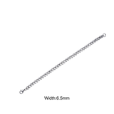 Section Rough Cuban Stainless Steel Bracelet for Women Men Simple Chain Hip Hop Punk Style Bracelets Fashion Accessories