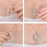 Fashion Geometric Ring Holder Necklace For Women Girls U Shape Wedding Engagement Choker Necklaces Ring Keeper Jewelry