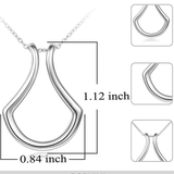 Fashion Geometric Ring Holder Necklace For Women Girls U Shape Wedding Engagement Choker Necklaces Ring Keeper Jewelry