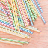 100Pcs 21cm Colorful Disposable Plastic Curved Drinking Straws Wedding Party Bar Drink Accessories Birthday reusable straw