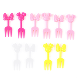 10pcs Fruit Fork Mini Cartoon Children Snack Cake Dessert Pick Toothpick Bento Lunches Party Decoration