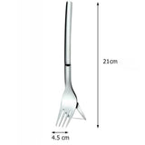 Two-in-one Stainless Steel Watermelon Multifunctional Fruit Fork with Polished Handle Comfortable and Elegant Kitchen Fruit Fork