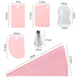 Nozzle piping cake decorating tools Confectionery equipment Kitchen accessories Reusable Pastry bag and bakery set icing socket