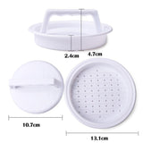 NEW Round Shape Hamburger Press Food-Grade Plastic Hamburger Meat Beef Patty Maker Mold Mould Kitchen Tool