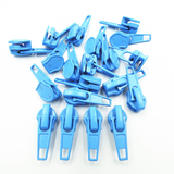 10-50Pcs 3#/5# Nylon Coil Auto Lock Zipper Puller DIY Sewing Tool Zipper Slider 20 Colors