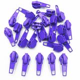 10-50Pcs 3#/5# Nylon Coil Auto Lock Zipper Puller DIY Sewing Tool Zipper Slider 20 Colors