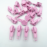 10-50Pcs 3#/5# Nylon Coil Auto Lock Zipper Puller DIY Sewing Tool Zipper Slider 20 Colors