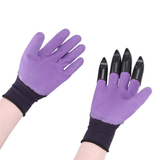 Garden Gloves With Claws ABS Plastic Garden Rubber Gloves Gardening Digging Planting Durable Waterproof Work Glove Outdoor