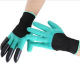 Garden Gloves With Claws ABS Plastic Garden Rubber Gloves Gardening Digging Planting Durable Waterproof Work Glove Outdoor