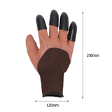 Garden Gloves With Claws ABS Plastic Garden Rubber Gloves Gardening Digging Planting Durable Waterproof Work Glove Outdoor