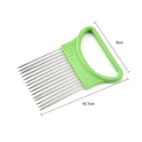 Stainless Steel Onion Needle Fork Vegetable Fruit Slicer Tomato Cutter Cutting Holder Kitchen Accessorie Tool