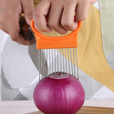 Stainless Steel Onion Needle Fork Vegetable Fruit Slicer Tomato Cutter Cutting Holder Kitchen Accessorie Tool