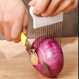 Stainless Steel Onion Needle Fork Vegetable Fruit Slicer Tomato Cutter Cutting Holder Kitchen Accessorie Tool