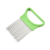 Stainless Steel Onion Needle Fork Vegetable Fruit Slicer Tomato Cutter Cutting Holder Kitchen Accessorie Tool