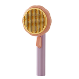 Pumpkin Pet Brush Cat Massage Comb Self Cleaning Slicker Brush Removes Loose Undercoat Gently Tool for Dogs Cats