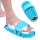 Foot Brush For Bathroom Silicone Clean Massage Slipper Wash Feet Exfoliating Wash Feet Bath Brushes Shower Scrubber Tools 1PC