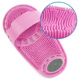 Foot Brush For Bathroom Silicone Clean Massage Slipper Wash Feet Exfoliating Wash Feet Bath Brushes Shower Scrubber Tools 1PC