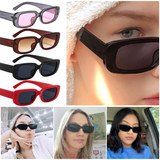 2022 Square Female Sun Glasses Luxury Travel Small Rectangle Sunglasses Men's Women's Eyewear Vintage Retro Cycling Sunglasses