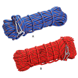 10mm 3KN Outdoor Rescue Rope Climbing Safety Paracord Insurance Escape Rope Wild Trekking Camping Clothesline Survival Equipment