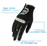 1 Pcs Men's Golf Glove Left Hand Right Hand Micro Soft Fiber Breathable Golf Gloves Men Color Black Brand