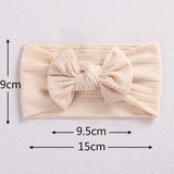 Cable Bow Baby Headband for Child Bowknot Headwear Cables Turban for Kids Elastic Headwrap Baby Hair Accessories