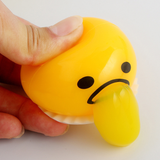 1 Pcs Squishy Puking Egg Yolk Stress Ball With Yellow Goop Relieve Stress Toy Funny Squeeze Tricky AntiStress Disgusting Egg Toy