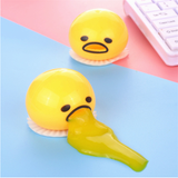 1 Pcs Squishy Puking Egg Yolk Stress Ball With Yellow Goop Relieve Stress Toy Funny Squeeze Tricky AntiStress Disgusting Egg Toy