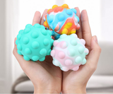 New Styles Pushit 3D Antistress Rainbow Ball Kawaii Figet Toys Decompression Squeeze Elastic Ball Kid Aldult Relief Toy Gift