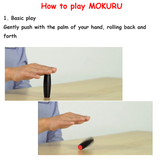 Fidget Toy Mokuru Fidget Stick Flip Stress Reliever Desk Toy Antistress Desktop Roller Toy Kururin Wood Fidget Stick Mokuru